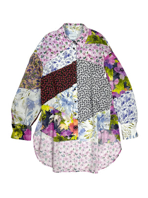 PRINTED OVERSIZED SHIRT - FLORAL SPICE